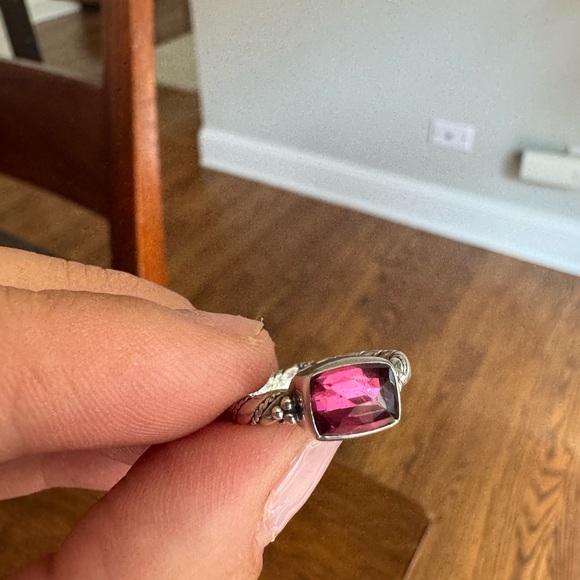 Lori Bonn Jewelry - Lori Bonn  925 Sterling Silver pink tourmaline color crystal ring